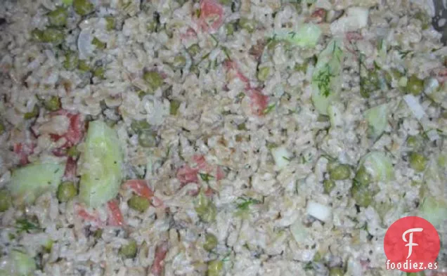 Ensalada De Arroz Escandinava Con Salmón Ahumado