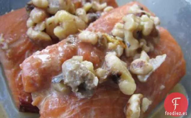 El Mejor Salmón Marinado (O Trucha) Con Nuez De Arce