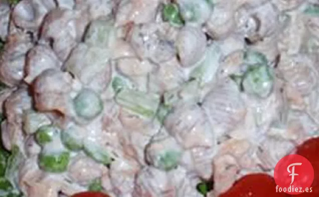 Ensalada de Pasta de Trigo Integral de Salmón Fácil