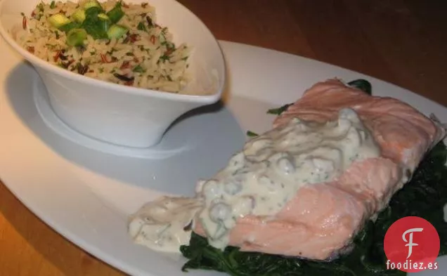 Salmón Escalfado
