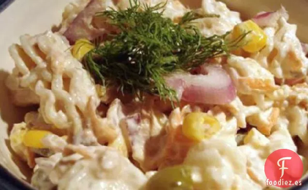 Ensalada de Pasta de Salmón Baja en Grasa