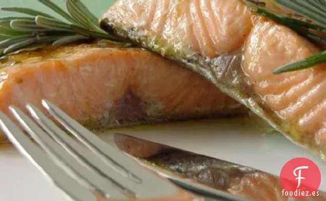 Salmón Asado o Al Horno Con Lavanda