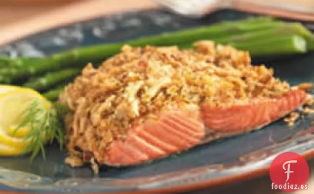 Salmón Crujiente de Limón y Eneldo