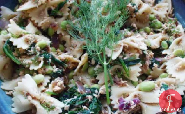 Ensalada de Pasta de Salmón y Edamame