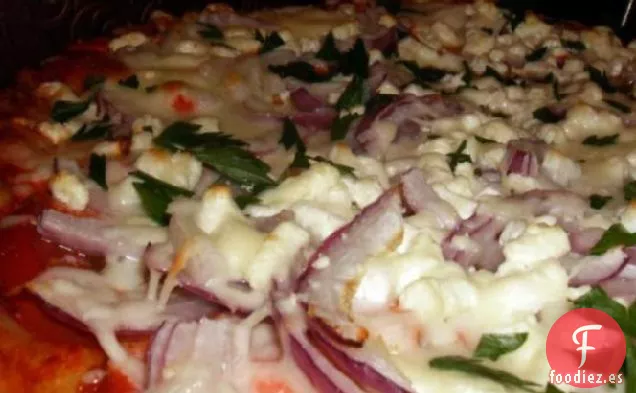 Pizza de Salmón Ahumado, Tomate y Fetta