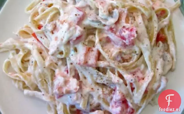 Fettuccine de Salmón Ahumado Cremoso del Noroeste Alfredo