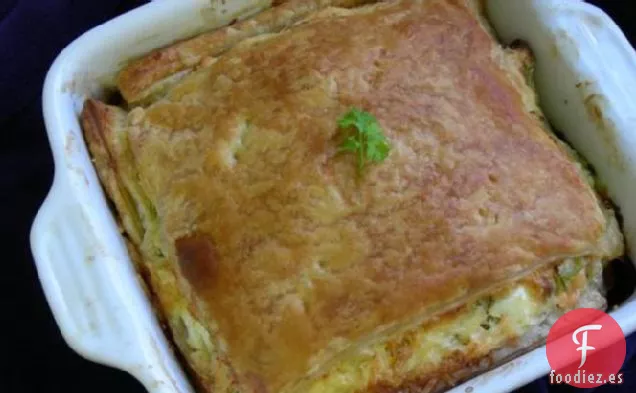 Pastel Suizo, de Brócoli y Salmón