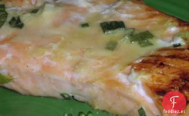 Salmón A La Parrilla Con Adobo De Mostaza Y Naranja