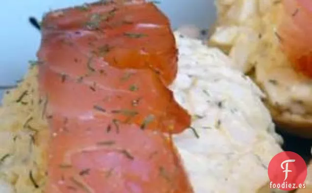 Tartines de Ensalada de Huevo y Salmón Ahumado