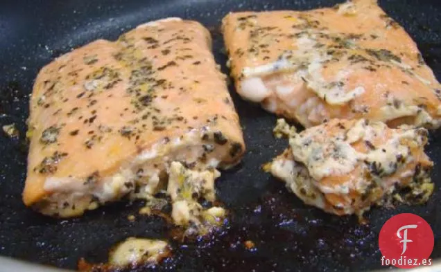 Salsa de Naranja y Albahaca sobre Filetes de Salmón