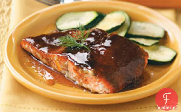 Receta de Salmón Glaseado de Naranja