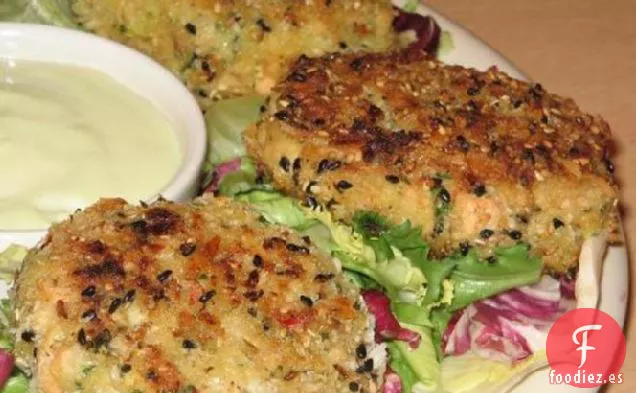 Pasteles de Salmón Asiático