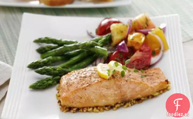 Salmón con Costra de Anacardo