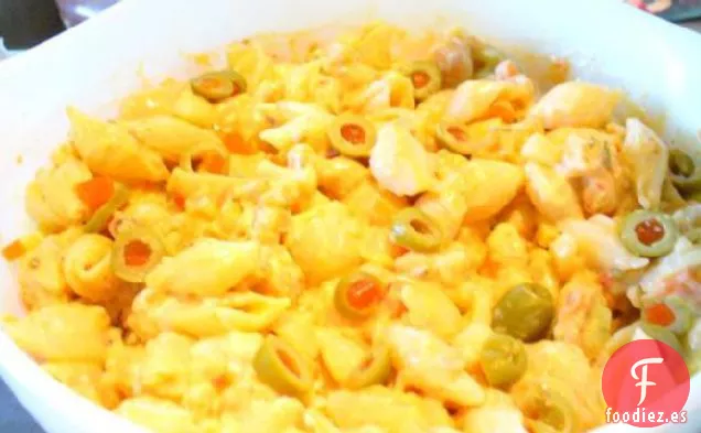 Ensalada de Conchas de Camarones con Ajo y Especias