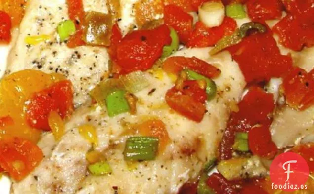 Pargo Rojo Al Horno Con Topping De Tomate Cítrico