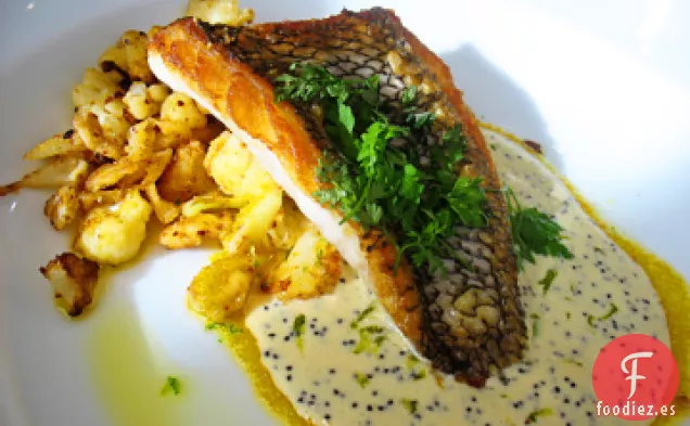 Pargo Rojo con Vinagreta de Albahaca