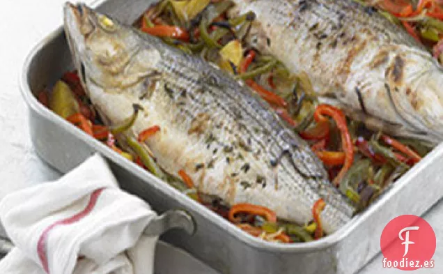 Receta de Basquaise de Pescado Asado Entero