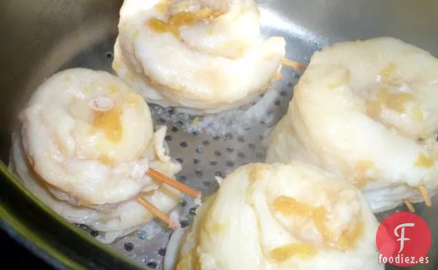 Lenguado con Costra de Panko Con Albahaca, Ajo y Naranja