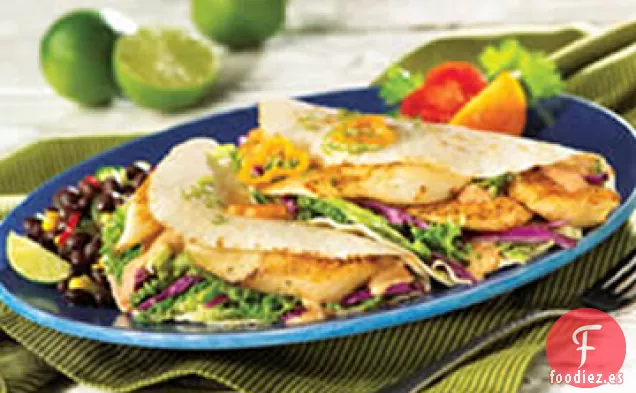 Tacos Suaves de Tilapia con Crema de Chipotle