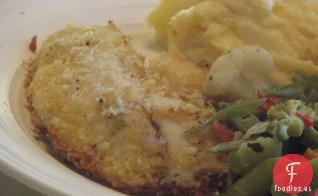 Palitos De Pescado Con Costra De Panko Con Salsa De Hierbas