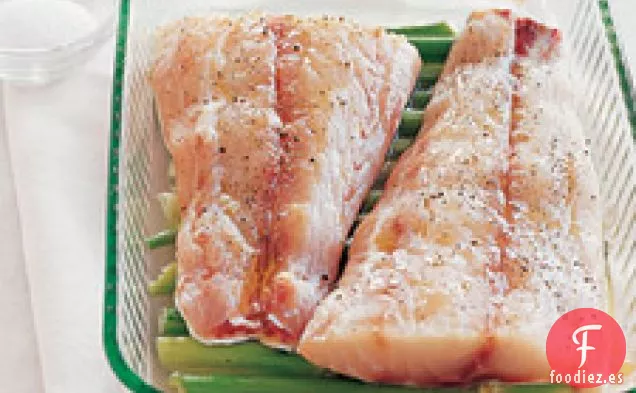 Lubina Rayada Salvaje Asada