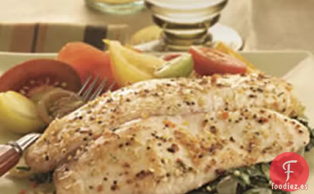 Tilapia al Horno con Ajo y Aceite de Hierbas