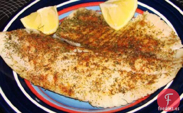 Tilapia Con Eneldo y Pimentón