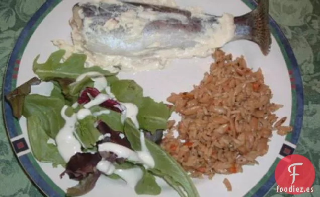 Trucha asada por un verdadero Orégano