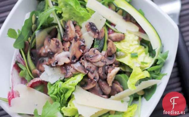 Setas, Queso Parmesano Y Calabacines