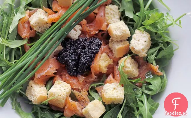 Salmón Ahumado, Caviar Y Crutones
