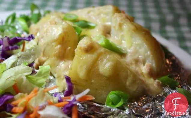 Patatas Rellenas de Atún Cremosas