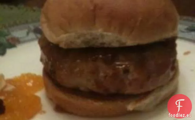 Hamburguesas De Atún Frescas Con Glaseado De Mostaza Y Jengibre