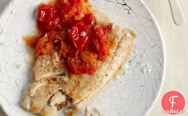 Lubina Rayada Salvaje con Fondue de Tomate