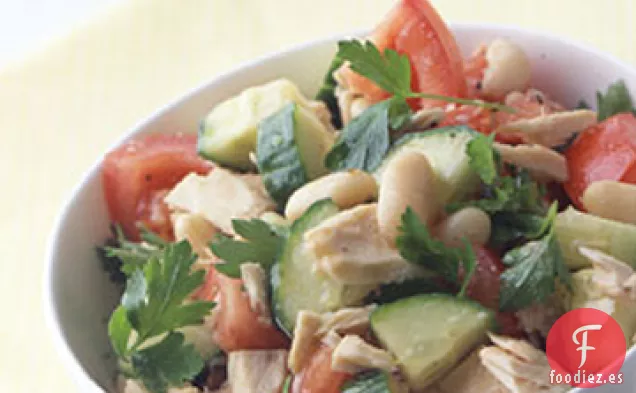 Ensalada de Atún y Frijoles Blancos