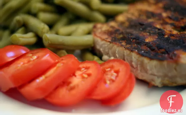 Atún Asado con sabor Asiático y Judías Verdes
