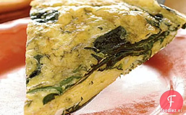 Rúcula, Queso Feta y Frittata de Eneldo