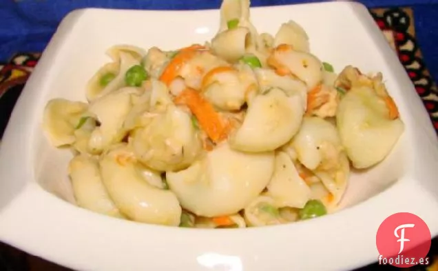 Sartén de Fideos de Atún con Queso