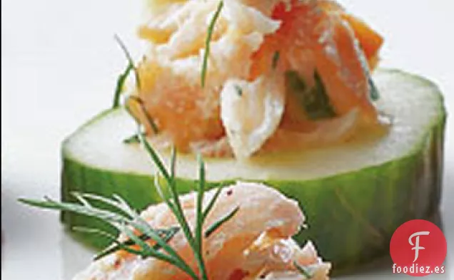 Pescado Blanco Ahumado en Rodajas de Pepino