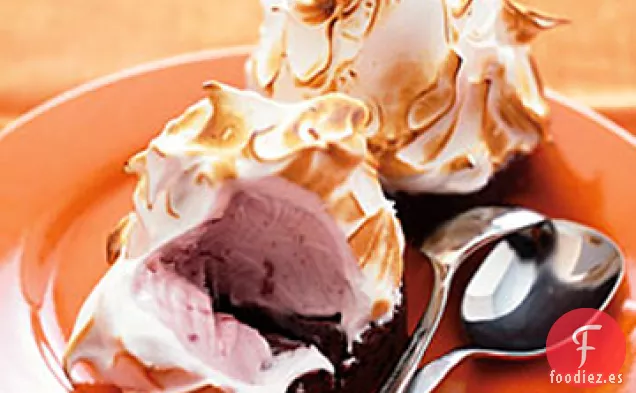Alaska Horneada con Fresa y Chocolate