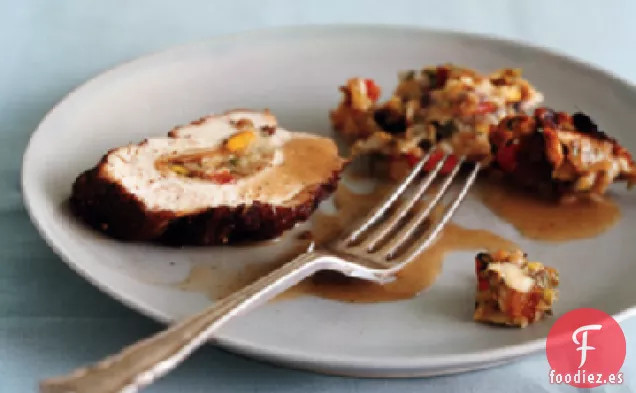 Pechugas De Pollo Rellenas de Matzo con Especias