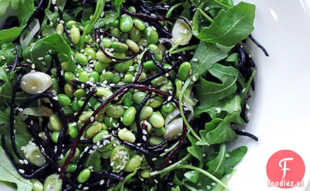 Rúcula, Frijoles Edamame Y Algas Hijiki