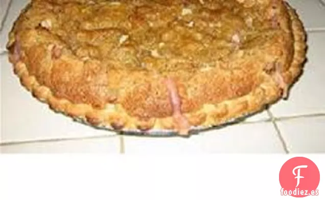 Pastel de Ruibarbo Crujiente