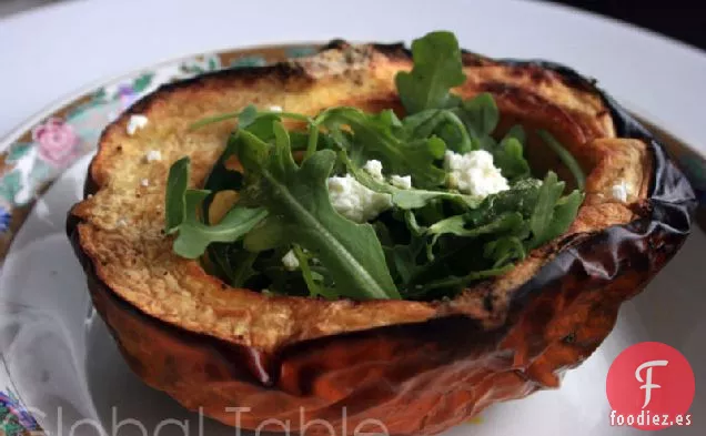 Ensalada De Calabaza Asada Con Rúcula Y Chevre