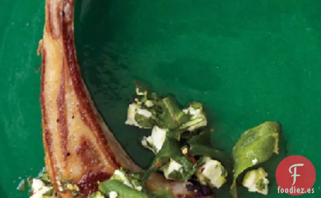 Rúcula, Queso Feta y Condimento de Menta