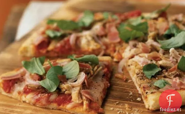 Pizza de Pavo Asado y Jamón