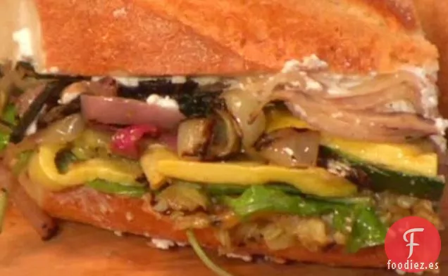 Sándwiches Vegetales a la parrilla con Ricota, Rúcula y Balsámico
