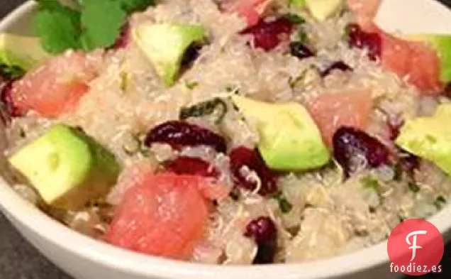 Ensalada de Quinua con Pomelo, Aguacate y Rúcula