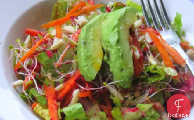 Ensalada de Zanahoria y Remolacha con Vinagreta de Jengibre