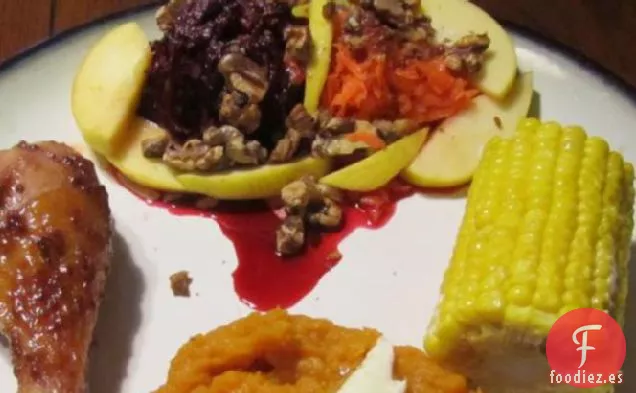 Ensalada de Remolacha, Zanahoria y Manzana