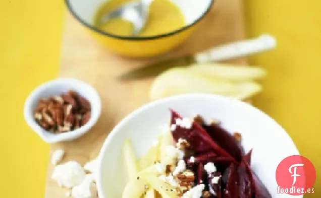 Ensalada de Remolacha, Pera y Queso de Cabra